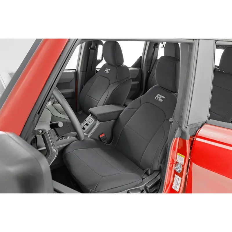 Seat Covers | Bucket Seats |W/Fold Down RR Armrest |FR & RR | 4DR | Ford Bronco (21-25) | 91059