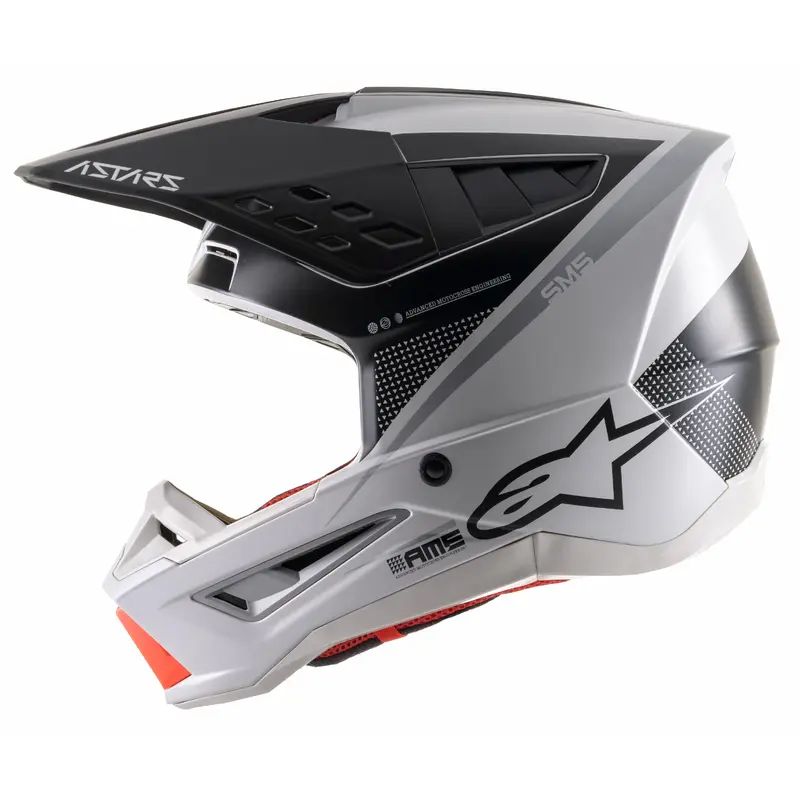 S M5 Rayon Helmet Matte Light Grey/Blk/Slvr Xs