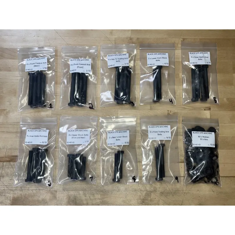 Black Ops Pro R / Turbo R Bolt Kit