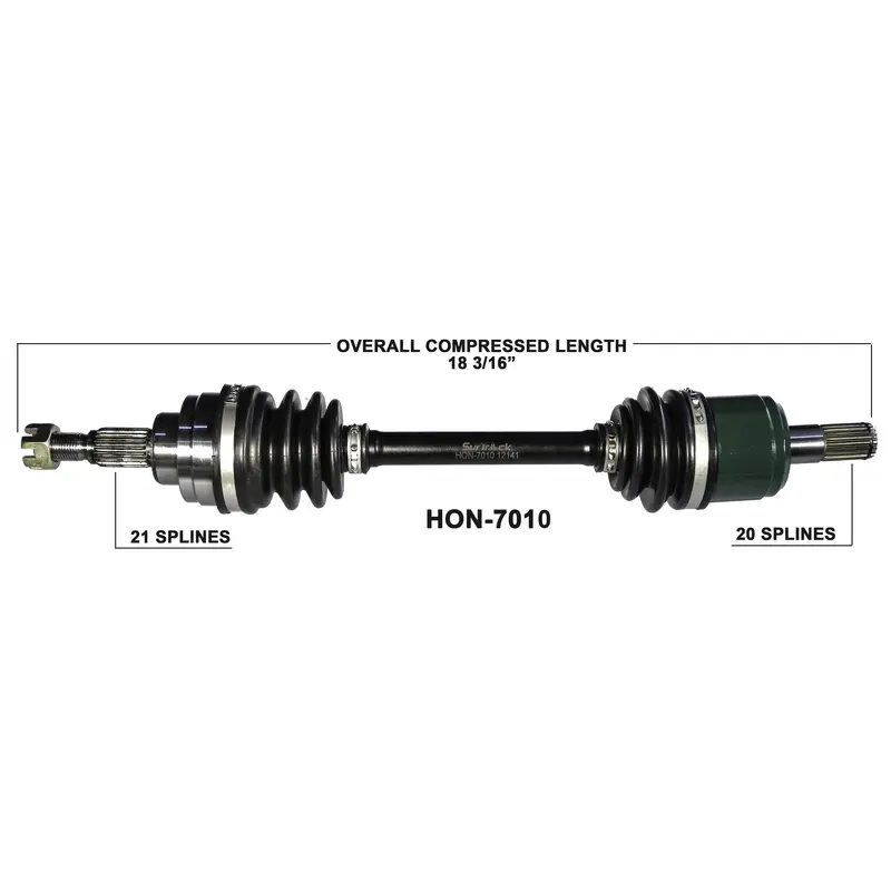 2004-2007 Honda TRX400FA Rancher AT Front CV axle shaft TrakMotive HON-7010