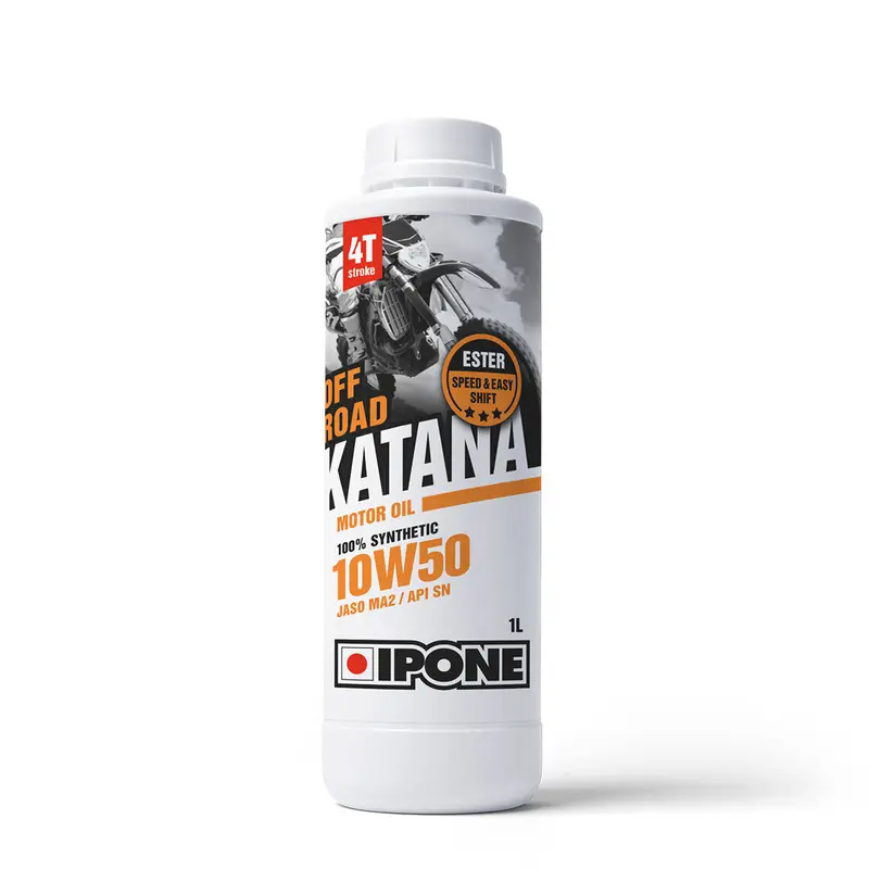 10W50 1L Katana Off Road 100% Synthetic Oil IPONE. Supersedes to 801108 (800015)