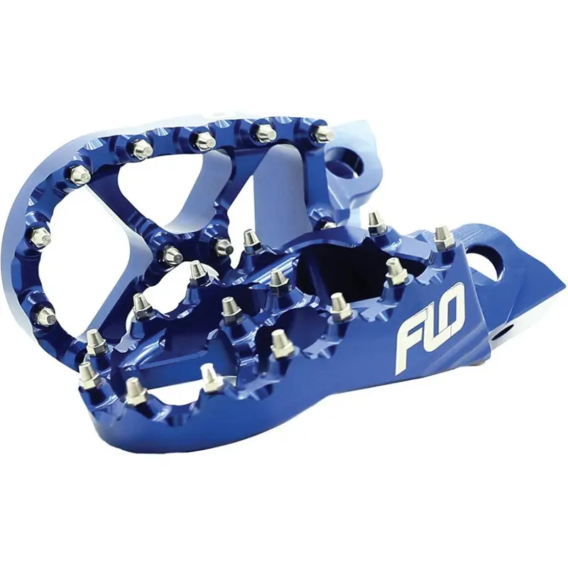 FLO Pro Series Foot Pegs Blue | FPEG-792BLU