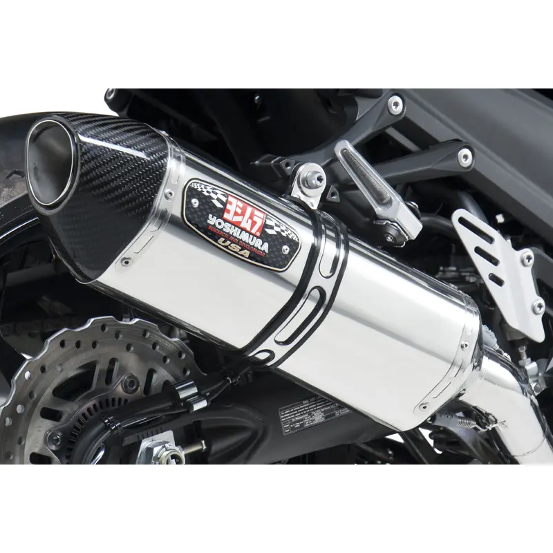 YOSHIMURA EXHAUST RACE R-77 SLIP-ON SS-SS-CF DUAL 1414020520