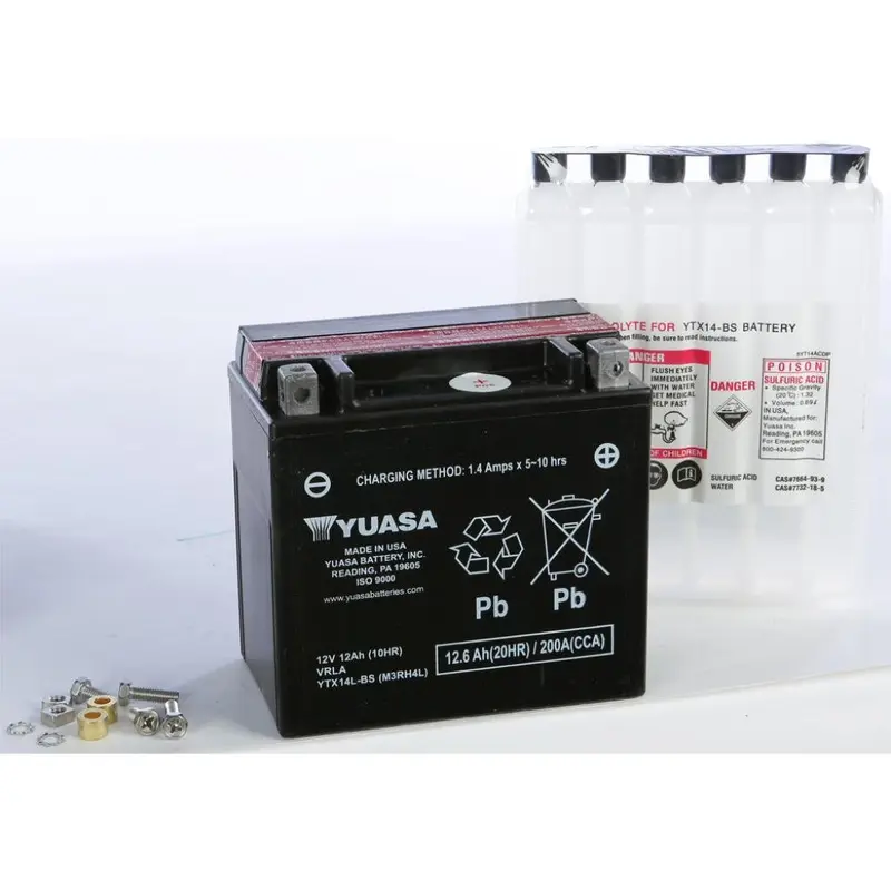 Yuasa Battery Ytx14l Bs Maintenance Free