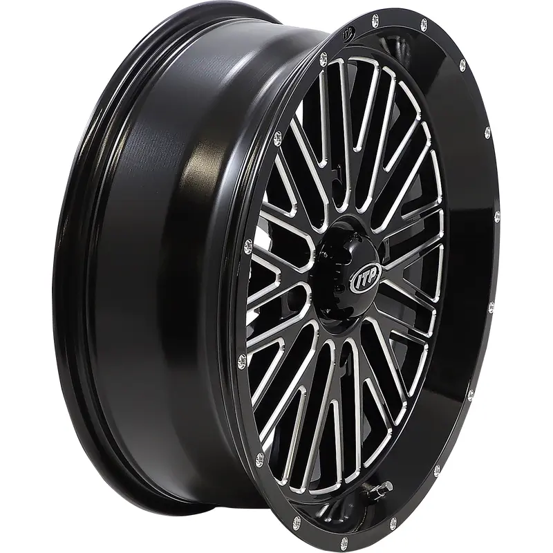 ITP Wheel - Momentum - Front/Rear - Black/Milled - 18x6.5 - 4/156 - 4+2.5 (+10 mm) 1822743731B