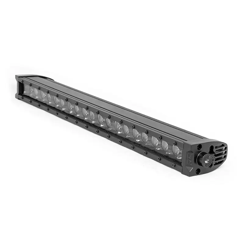 ROUGH COUNTRY 20-INCH CREE LED LIGHT BAR - (SINGLE ROW | BLACK SERIES W/ COOL WHITE DRL)