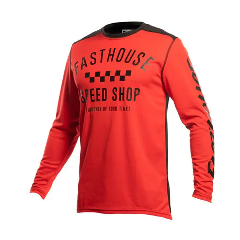 Youth Carbon Jersey - Red/Black