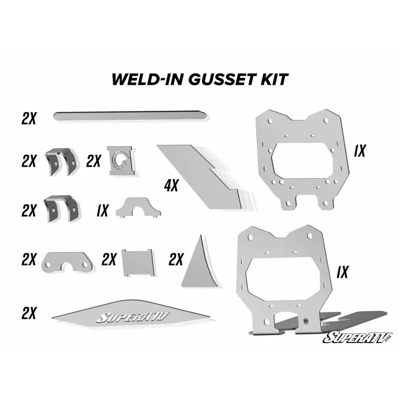 CAN-AM MAVERICK X3 WELD-IN GUSSET KIT