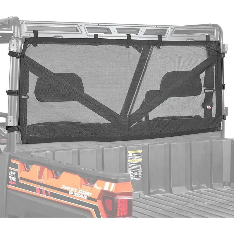 UTV Sunshade Soft Rear Window Net for Polaris Ranger 1000 XP/CREW 2017-2025