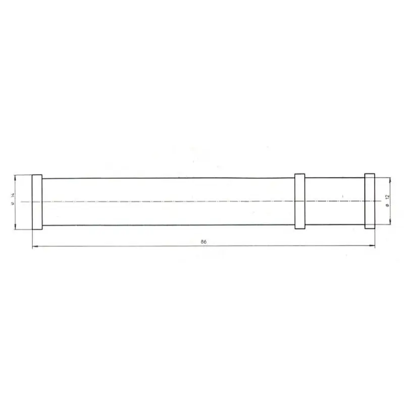 B & H Standard - Sleeve 86 mm - rubber