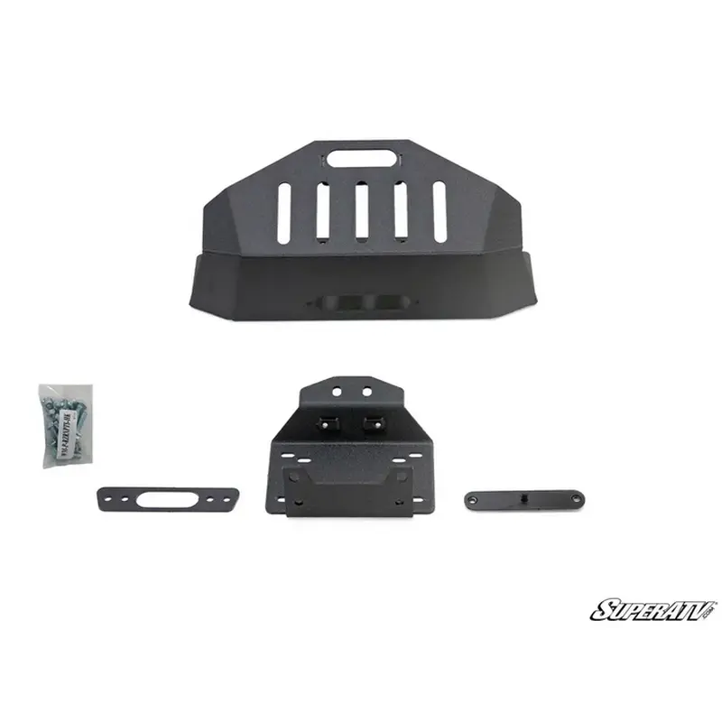 POLARIS RZR XP TURBO WINCH MOUNT PLATE, SUPERATV WM-P-RZRXPTS-001-00