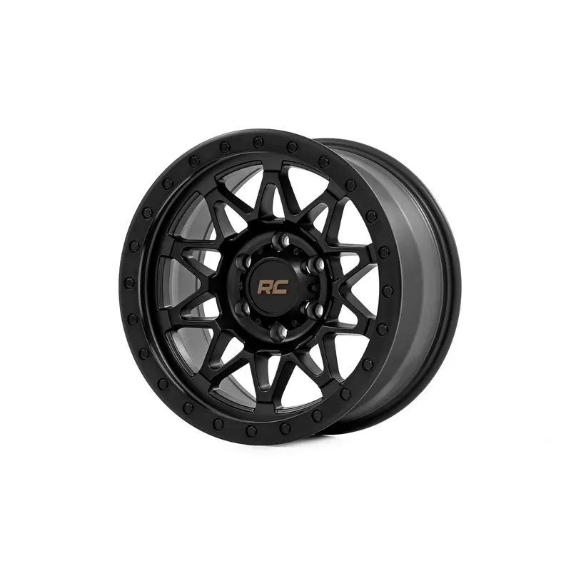Rough Country 78 Series Wheel | Simulated Beadlock | Black | 18x9 | 5x5.5 | -12mm | 78181214B