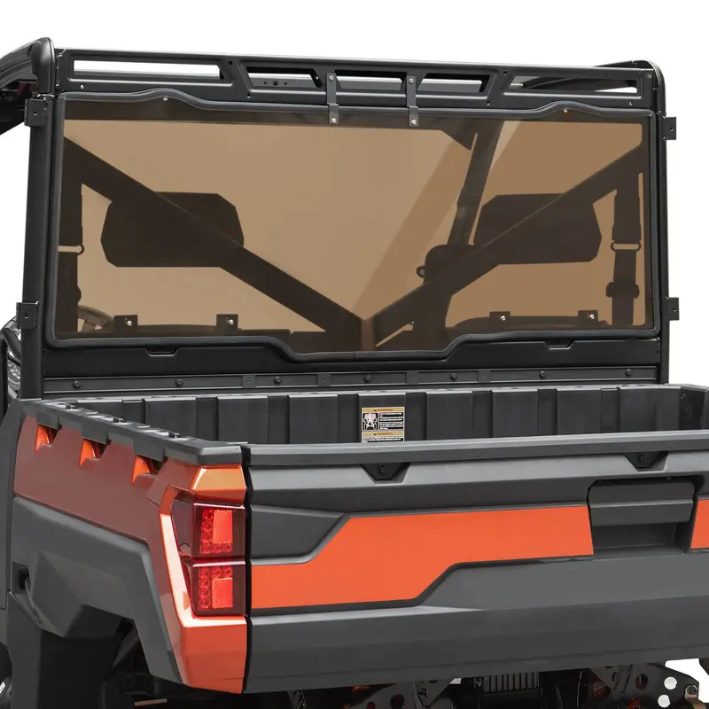 Tint Anti UV Rear Windshield for Polaris Ranger XP 1000/ Crew 2017-2024