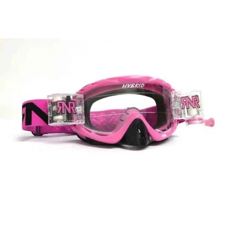 RNR HYBRID PINK FULLY LOADED ROLL OFF, PINK GOGGLE, GH49, ROLL & TEAR OFF