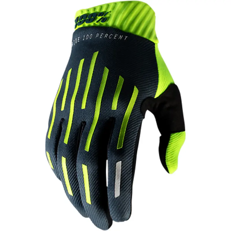 100% RIDE FIT GLOVE FLURO YELLOW/CHARCOAL