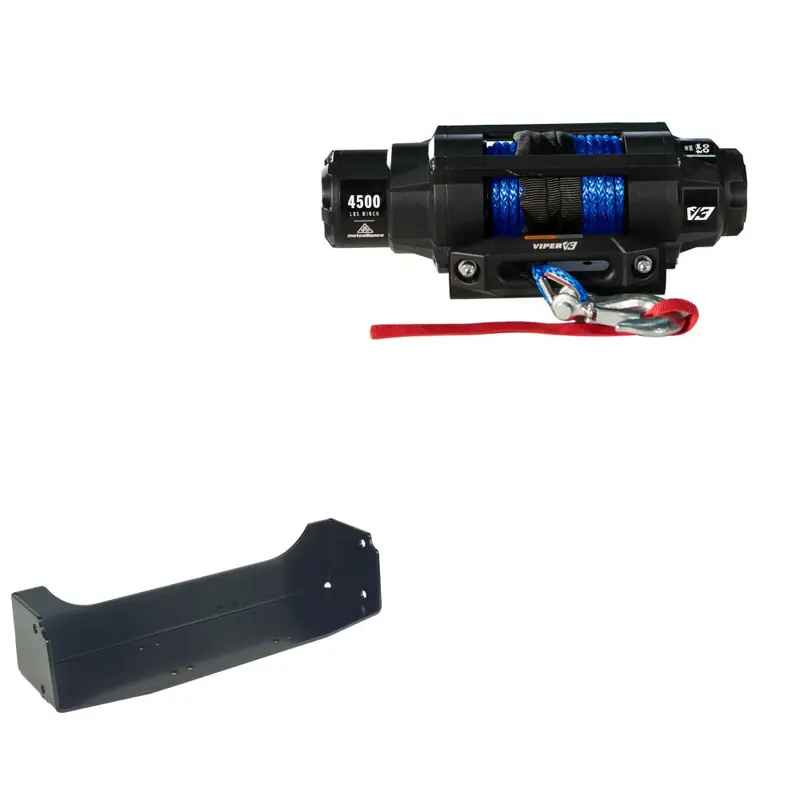Viper 4500lbs V3 Winch Blue Rope With Mount For John Deer Gator XUV 855D 2011-2021