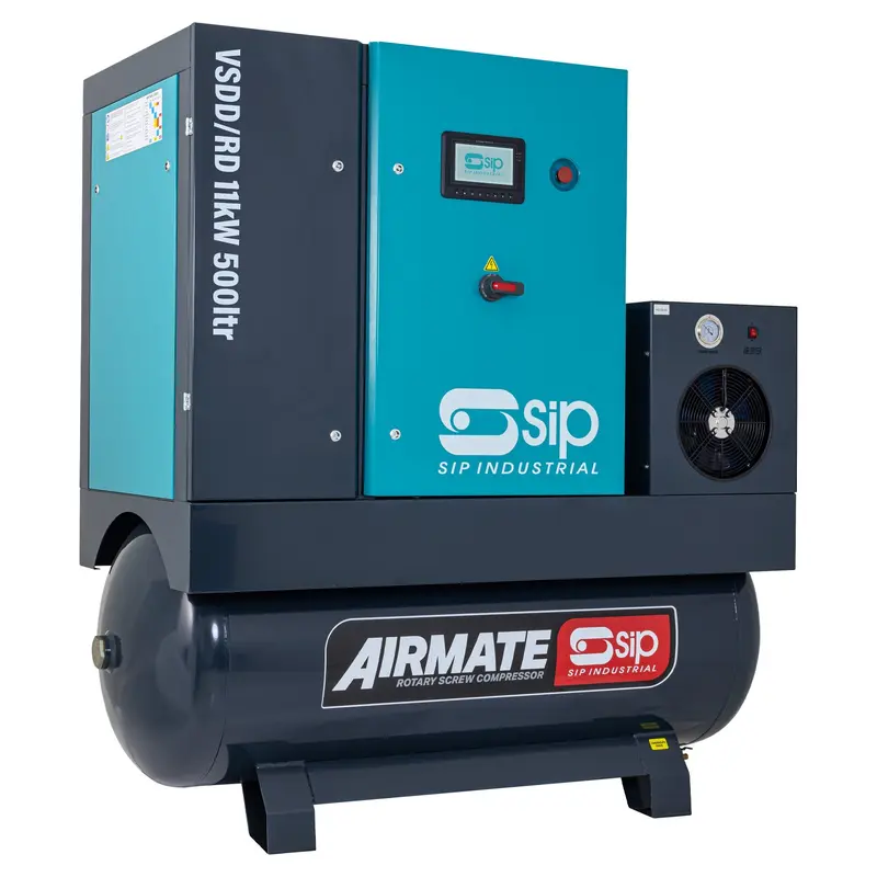 SIP VSDD/RD 11kW 8bar 500ltr 400v Rotary Screw Compressor with Dryer | IP-08266