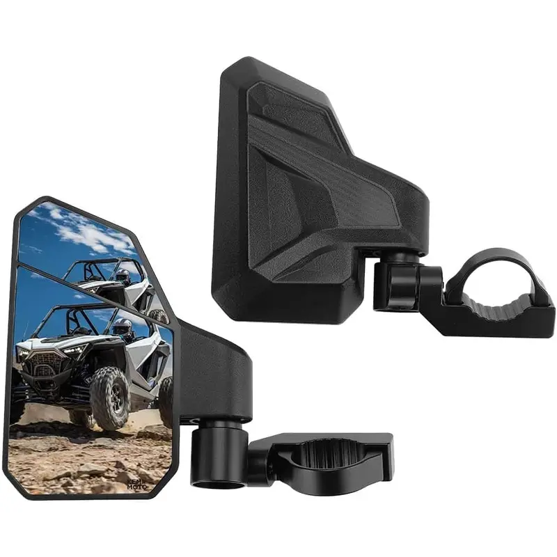 UTV 1.6"-2" Side Mirrors for Polaris RZR, Pioneer, Can Am Maverick X3
