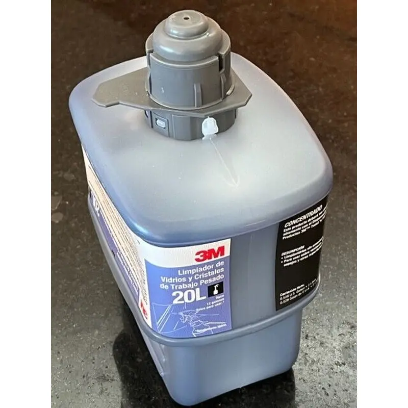 3M Heavy Duty Glass Cleaner 20L Gray Cap Cartridge makes 12 gallons 2L Floral
