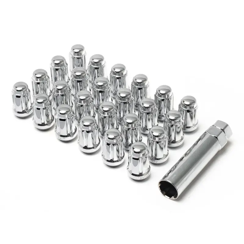 12X1.50 SPLINE 6 LUG KIT 1.38" CHROME