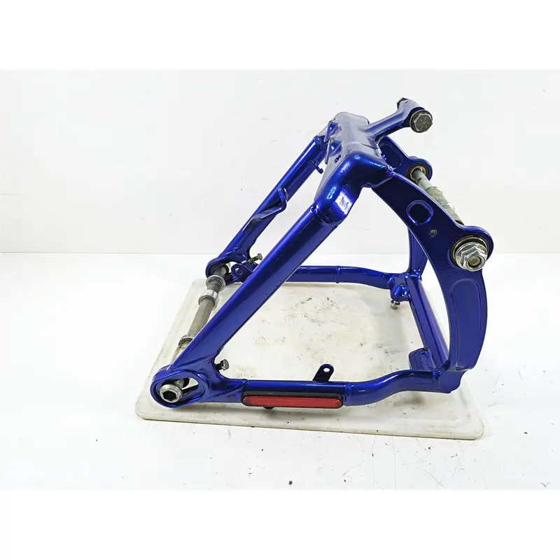 2009 Harley FXCWC Softail Rocker C Swingarm Swing Arm Flame Blue Pearl 47694-09