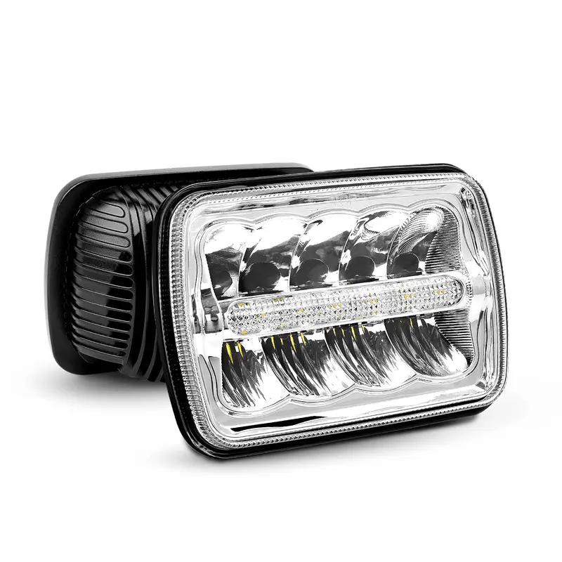 7x6 5x7 45W Hi/Lo DRL LED Headlights Sealed Beam