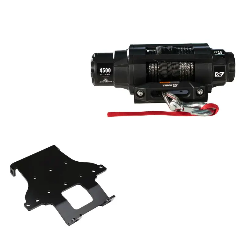 Viper 4500lbs V3 Winch Black Rope With Mount For Honda Rincon 650 2003-2005