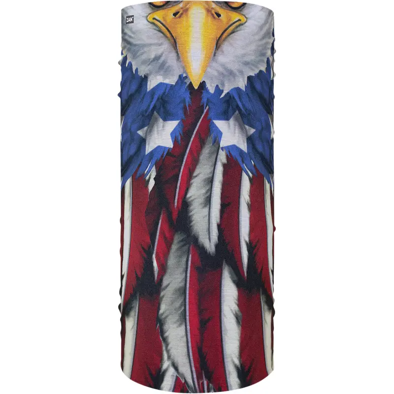 ZAN HEADGEAR Motley Tube? Polyester Neck Tube - USA Eagle T454