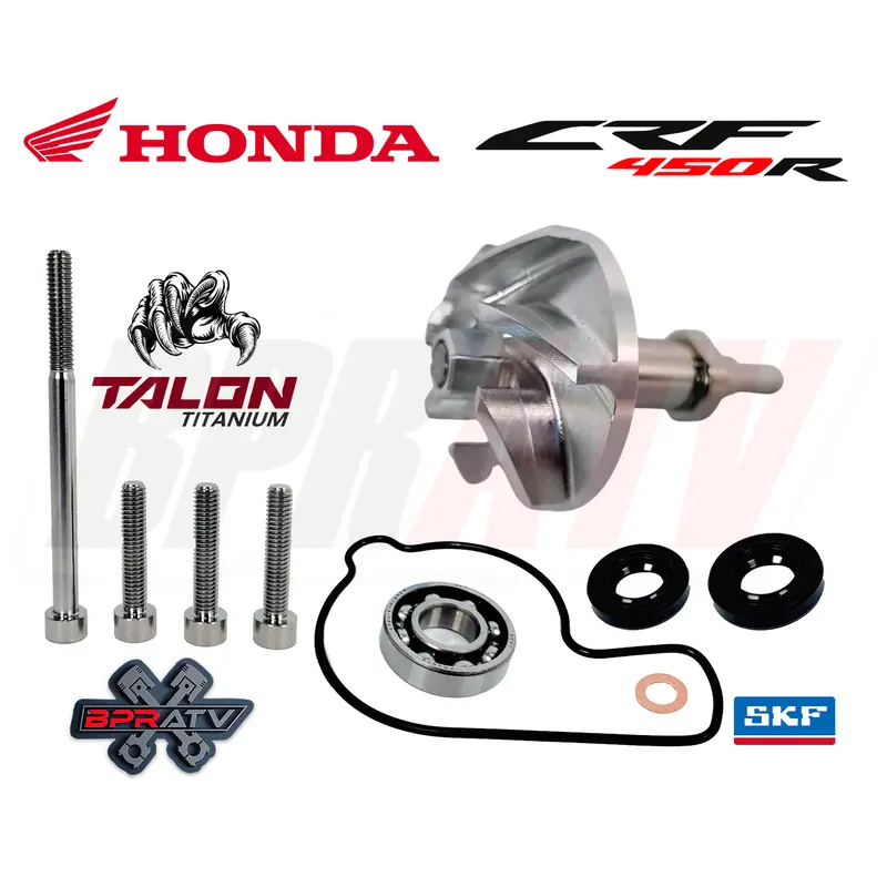Best 02-08 CRF450R CRF 450R Water Pump Impeller Billet Shaft Complete Redo Kit