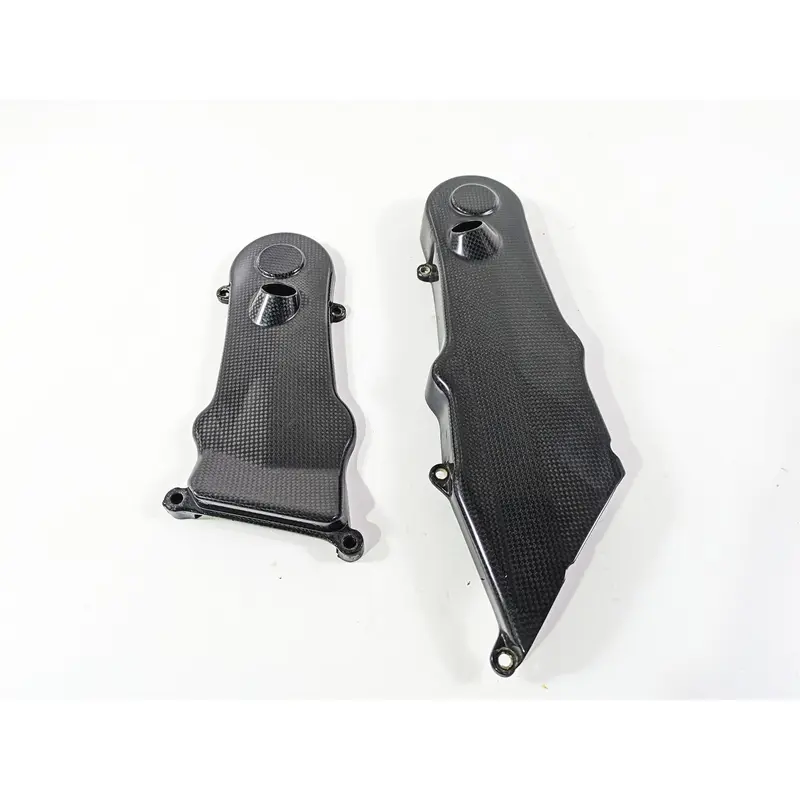 2009 Ducati Multistrada 1100 S Carbon Timing Cover Fairing Set 24510861 24510851