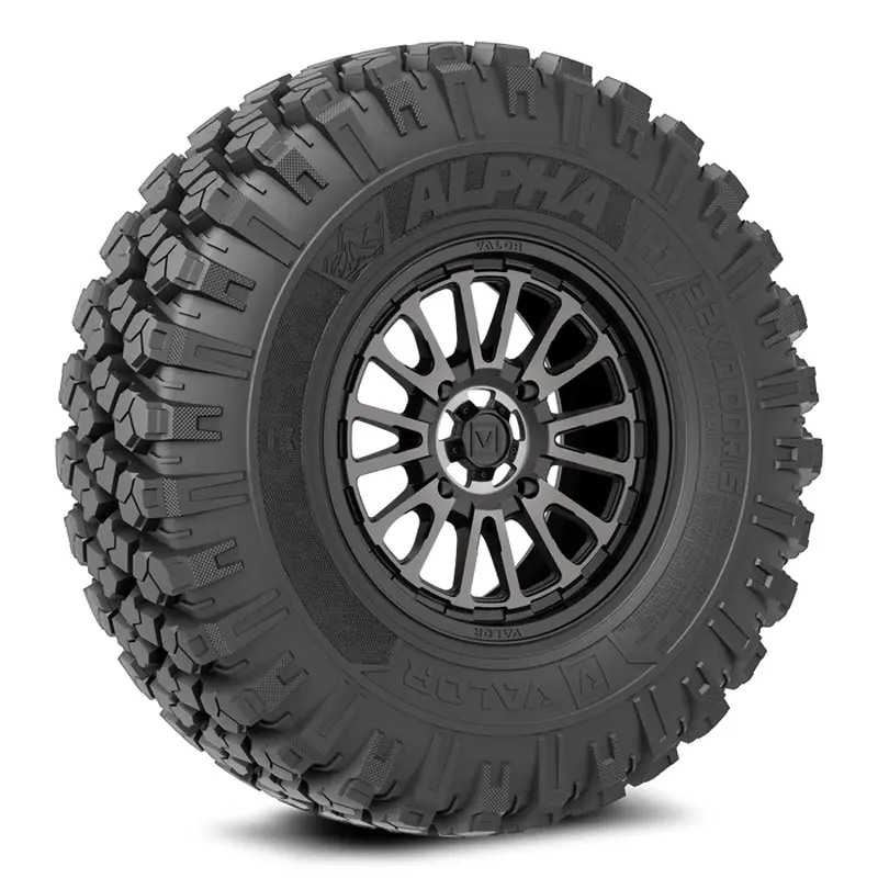 Valor Alpha on 15x7 V14 DT UTV Wheel and Tire Kit