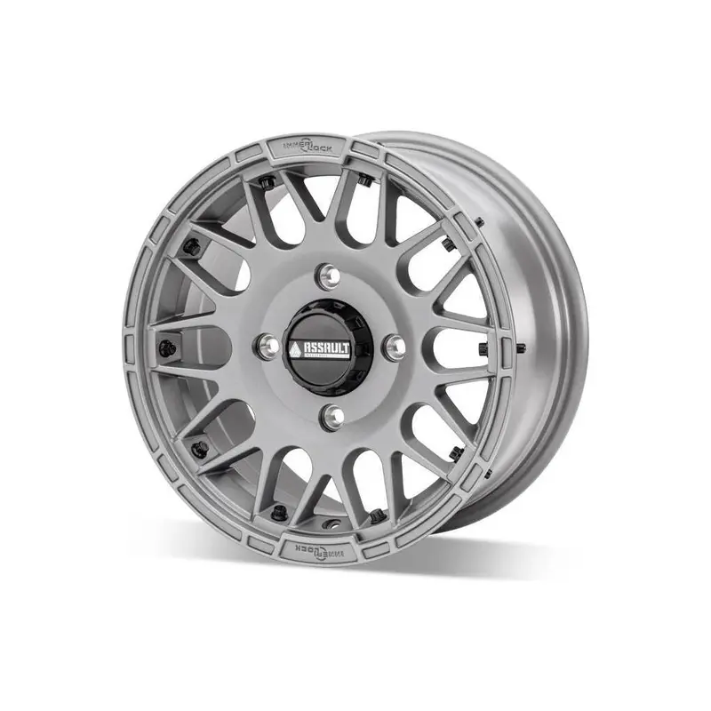 Hellfire Wheel Set (Matte Titanium) 4x137 15x7 / 15x10 (GARAGE SALE)