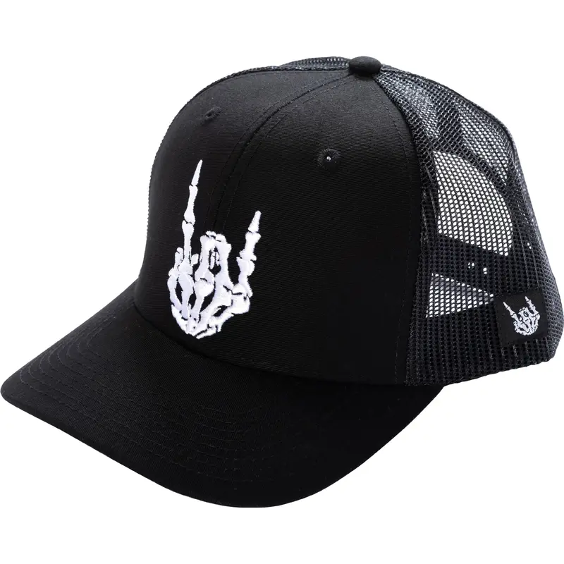 BadFlag Skeleton Hand Trucker Hat