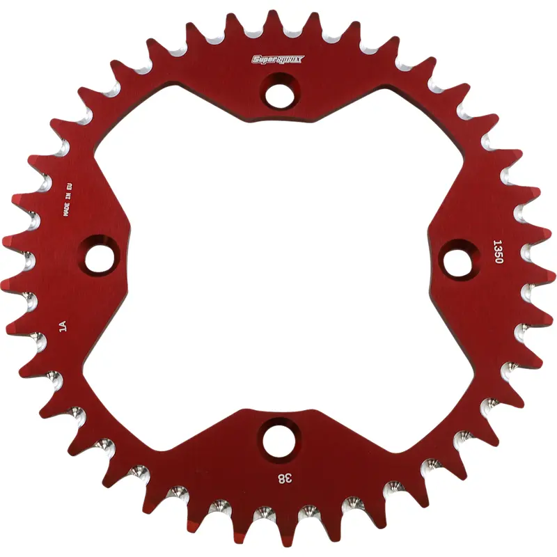 SUPERSPROX Rear Sprocket - Alloy - Red - 38-Tooth RAL-1350-38-RED
