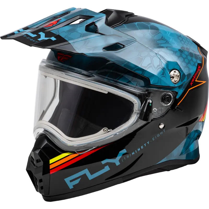 Trekker Cw Conceal Helmet Elec Shld Slate/Black/Red Lg