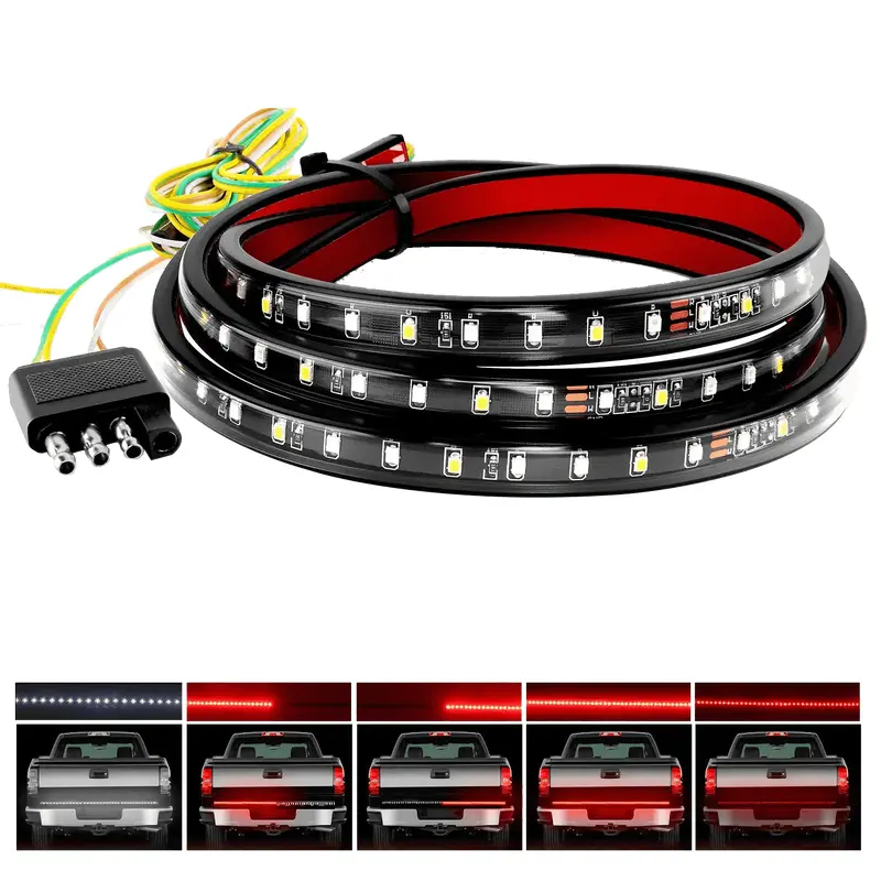 60 Inch 108Leds Red White LED Tailgate Light Strip