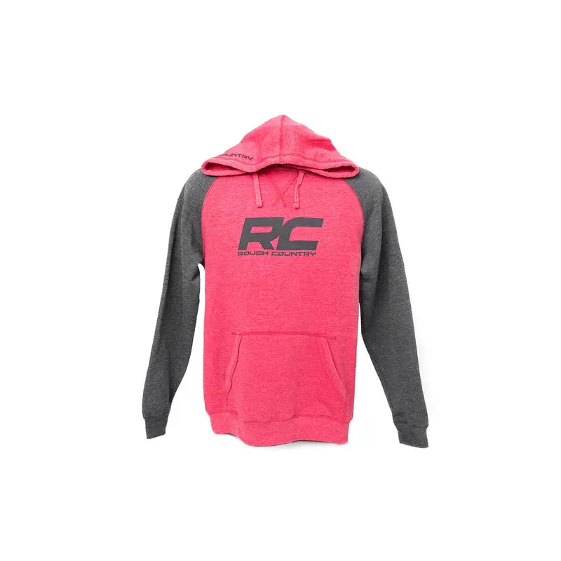 Rough Country | Rough Country Hoodie | Heater | Red/Gray | SM | 84083SM