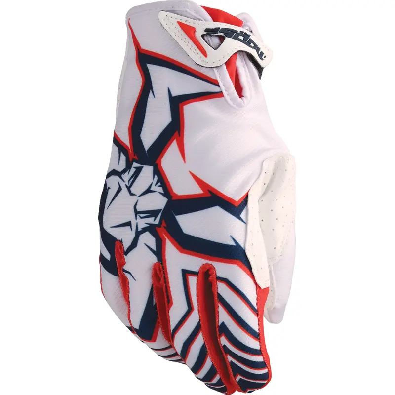 MOOSE OFFROAD Agroid Pro Gloves - Red/White/Blue - 2XL 3330-8089