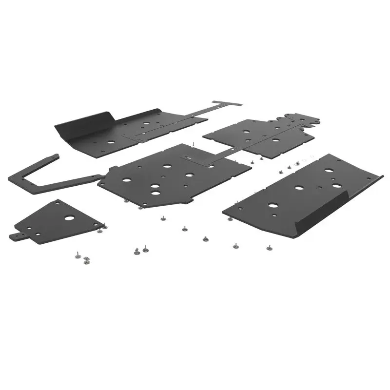 Seizmik 20-21 Polaris Ranger XP 1000 4 UHMW Skid Plate w/Rock Slider Kit - Black