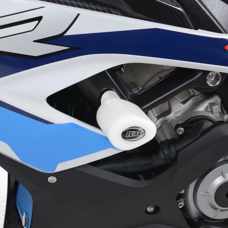 R&G Racing White Aero Style Crash Protection Bobbins For 2021-2022 BMW M1000RR