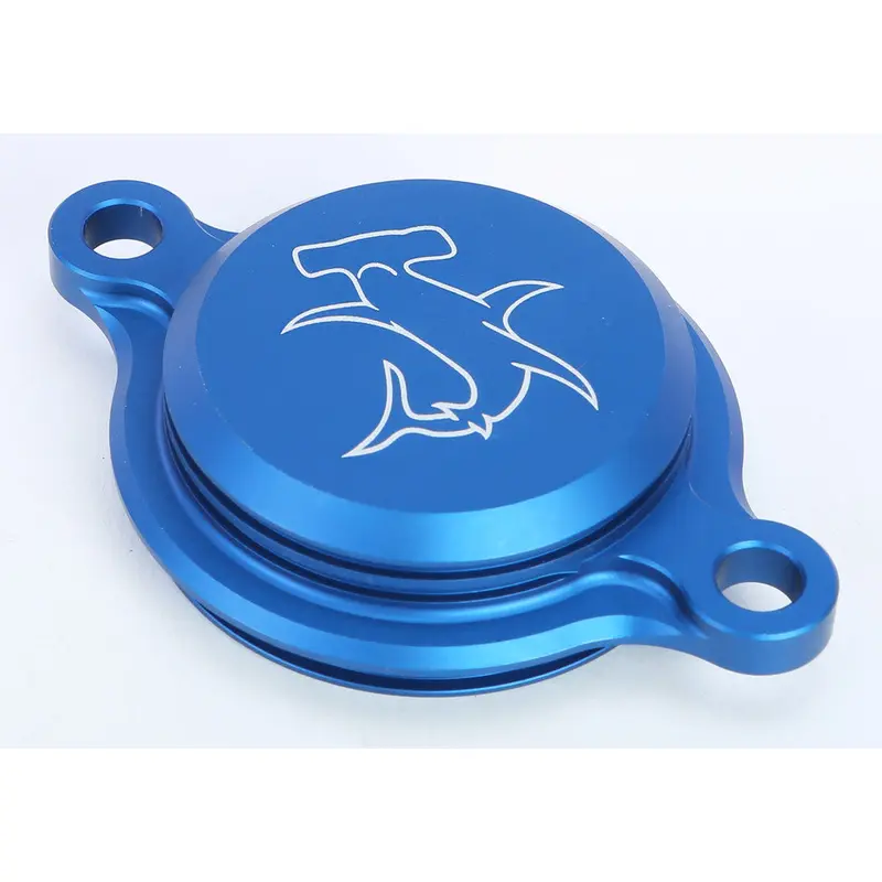 HAMMERHEAD OIL FILTER COVER YZ250/450F 10-15 BLUE 60-0221-00-20