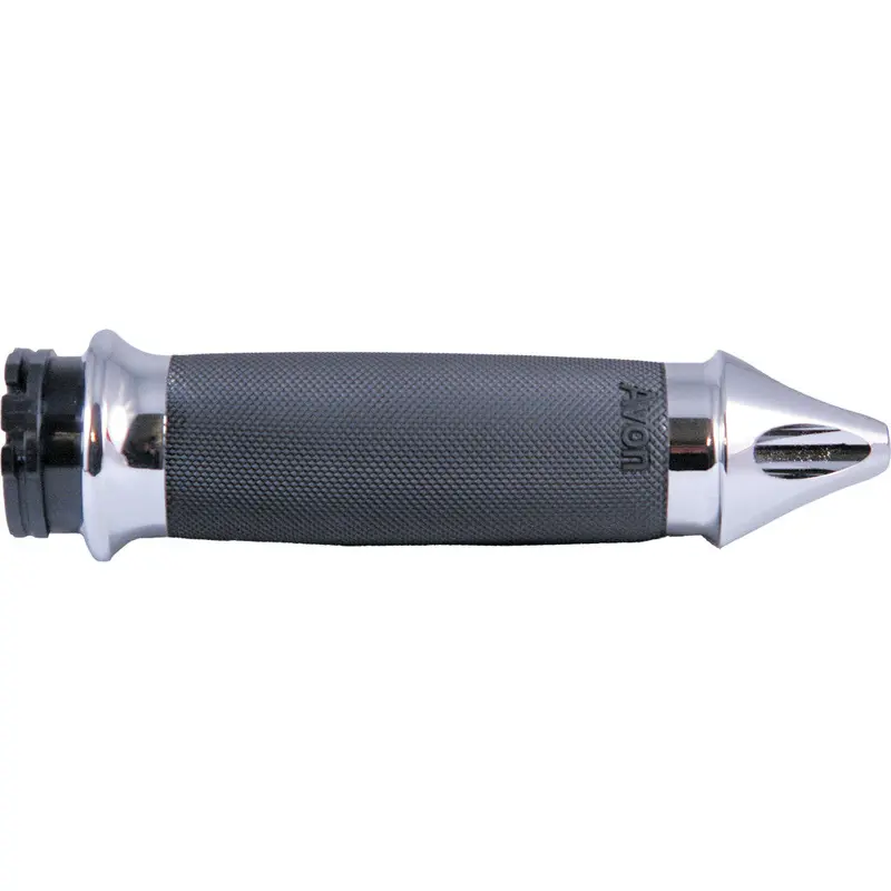 AVON CUSTOM CONTOUR GRIPS SPIKE HEATED F-B-W THROTTLE CHROME CC-85-CH-S-F-HT