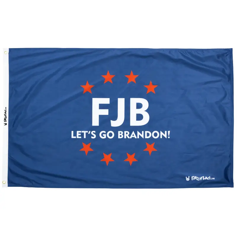 Blue Let's Go Brandon FJB Flag