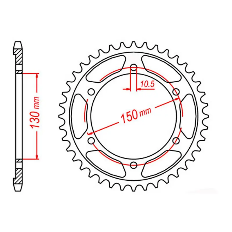 SPKT REAR OE STEEL59T #5