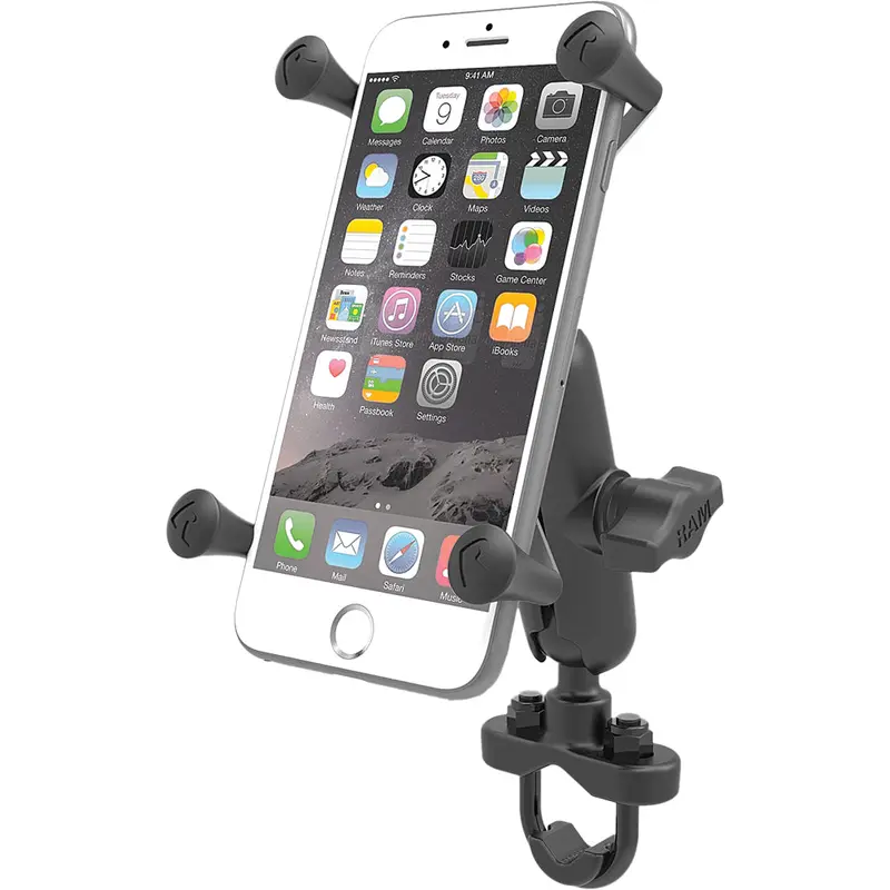 Handlebar Rail Mount W/U Bolt Base & X Grip Large Cradle