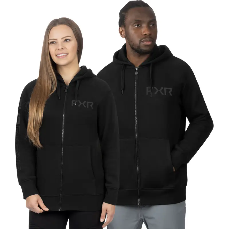 Unisex Clutch Cotton Zip Hoodie