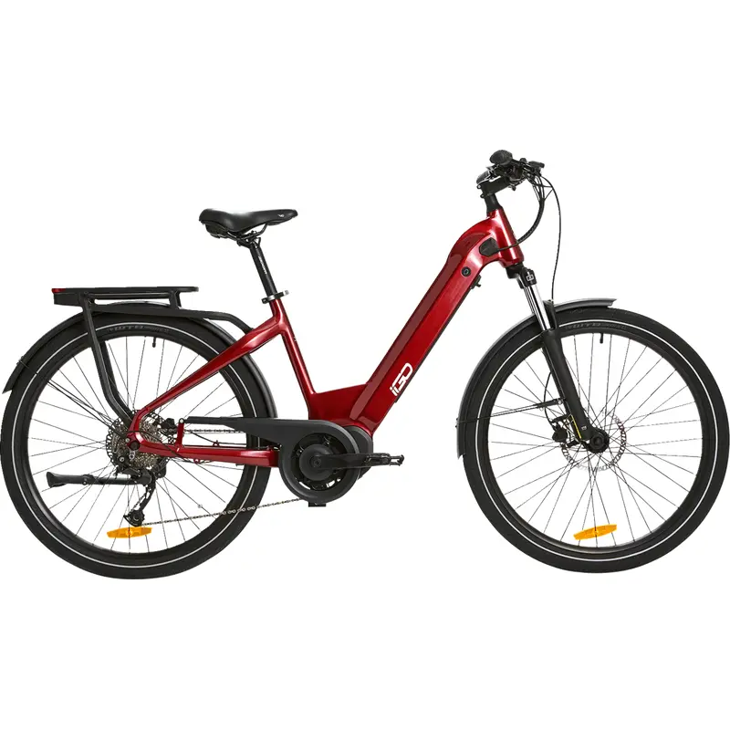 IGO ELECTRIC BIKES Discovery Rosemont LS E-Bike - Burgundy - Step Through 100-212-000