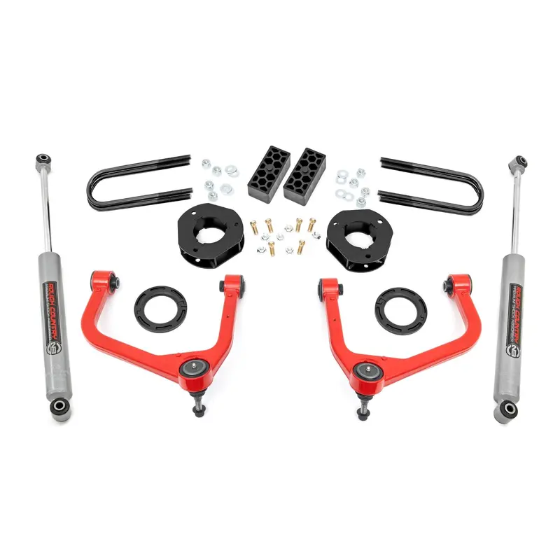 3.5 Inch Lift Kit | Chevy Silverado 1500 2WD/4WD (2025) | 110430RED