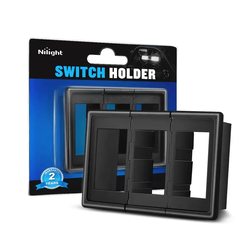 3Pcs Rocker Switch Holder Panel Housings