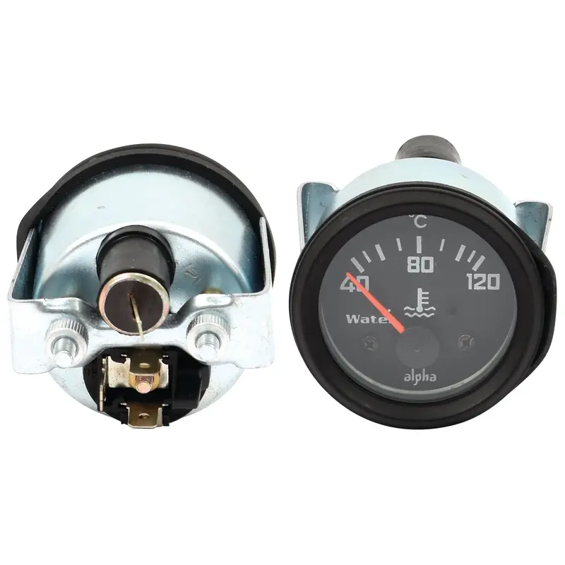 Water Temperature Gauge, Temperature range: +40C to +120C, 12V | Sparex Part No.S.36978